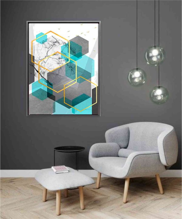 Quadro Decorativo Poligonos