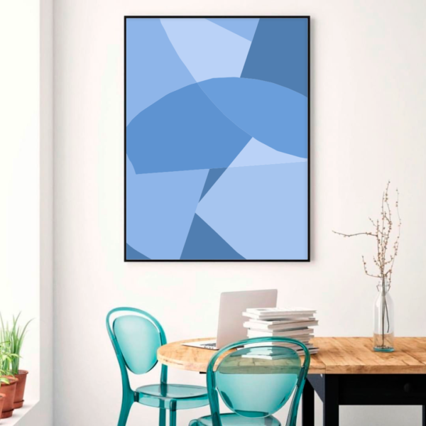 Quadro Decorativo Tons Azul