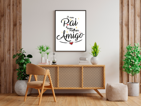 Quadro  Decorativo  Pai  Melhor  Amigo