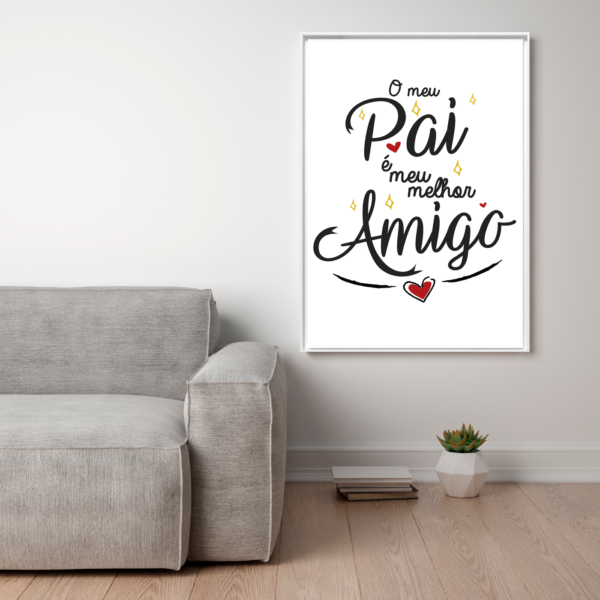 Quadro  Decorativo  Pai  Melhor  Amigo - Image 4