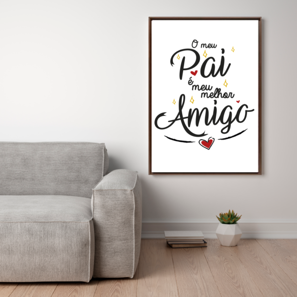 Quadro  Decorativo  Pai  Melhor  Amigo - Image 3