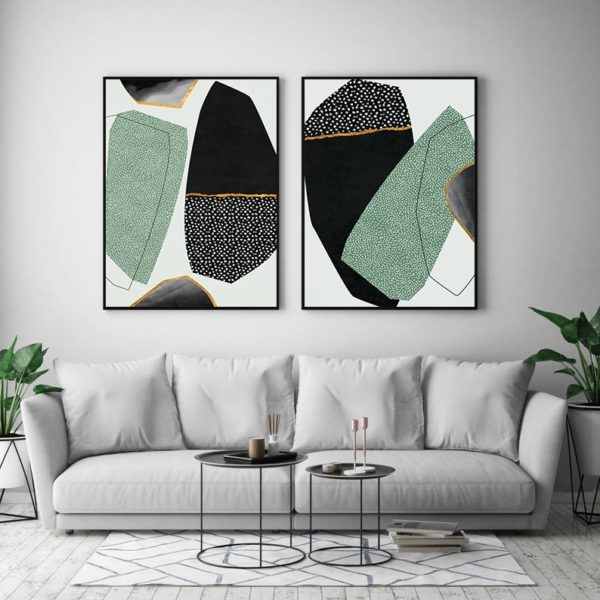 Quadros Decorativos Verde Preto