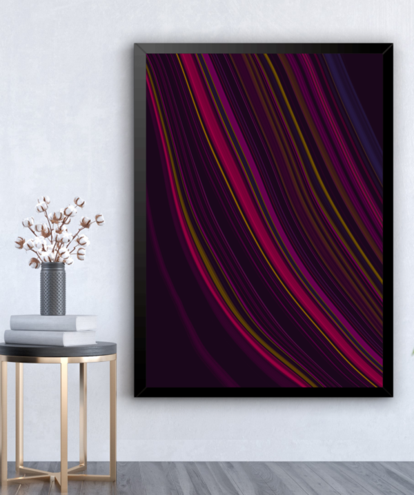 Quadro  Decorativo  Traços  Vinho - Imagem 5