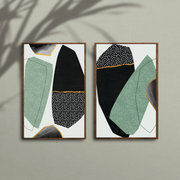 Quadros Decorativos Verde Preto - Image 3