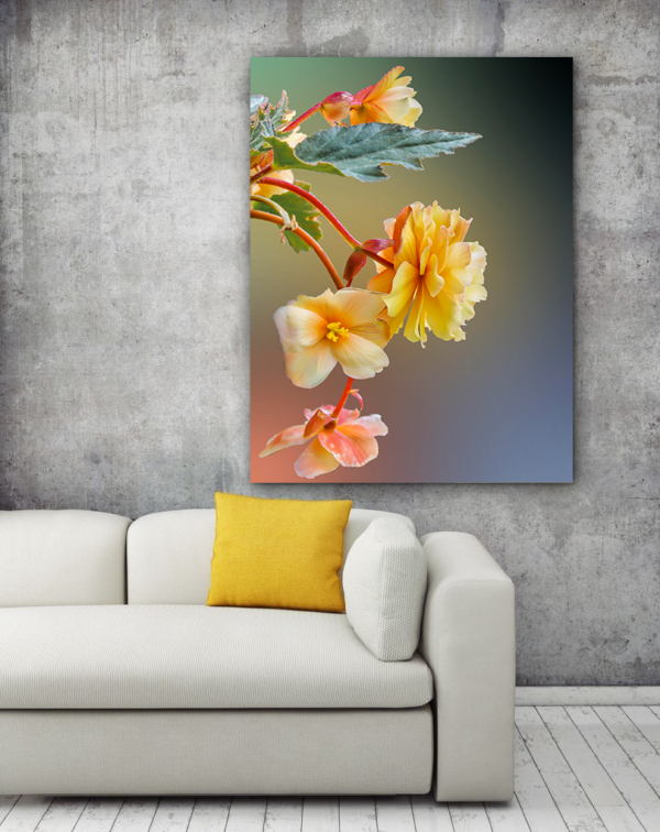 Quadro Decorativo Flores Amarelas