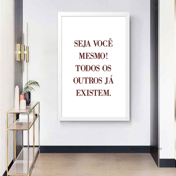 Quadro Decorativo Seja Você